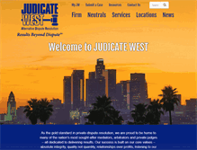 Tablet Screenshot of judicatewest.com